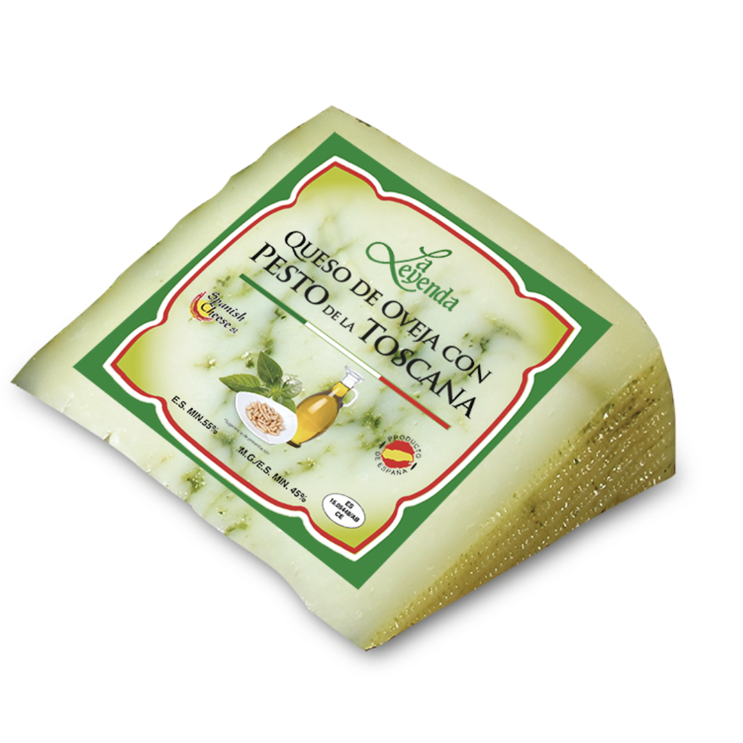 Queso de Oveja con Pesto de la Toscana | Cuña 150 g